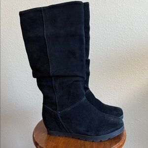 Cougar Array Black Suede Leather Boots